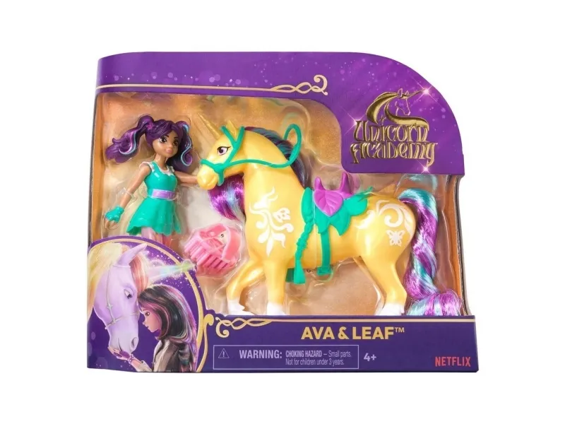 Unicorn Academy Doll & Unicorn - Ava & Leaf