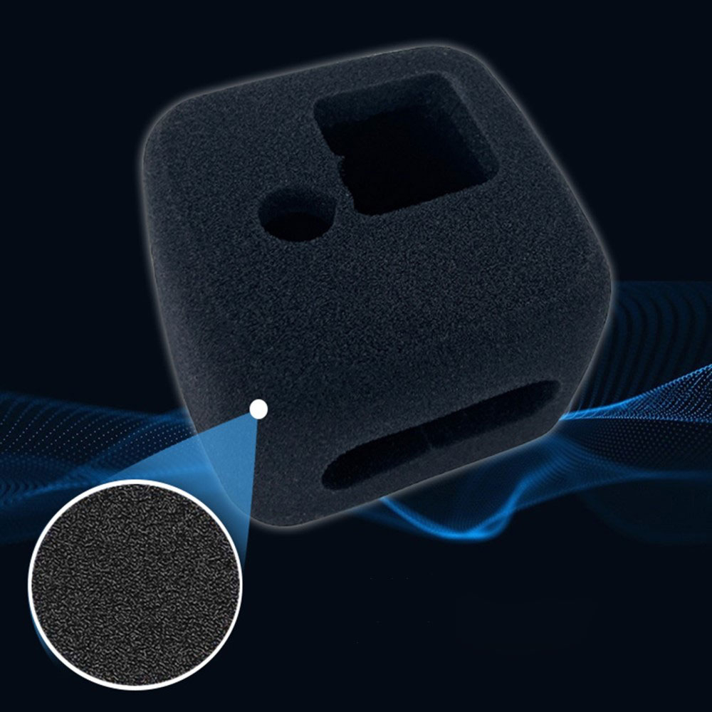 Windschutz Gehäuse für GoPro Hero 11 Black Mini aus Schaumstoff - Schwarz