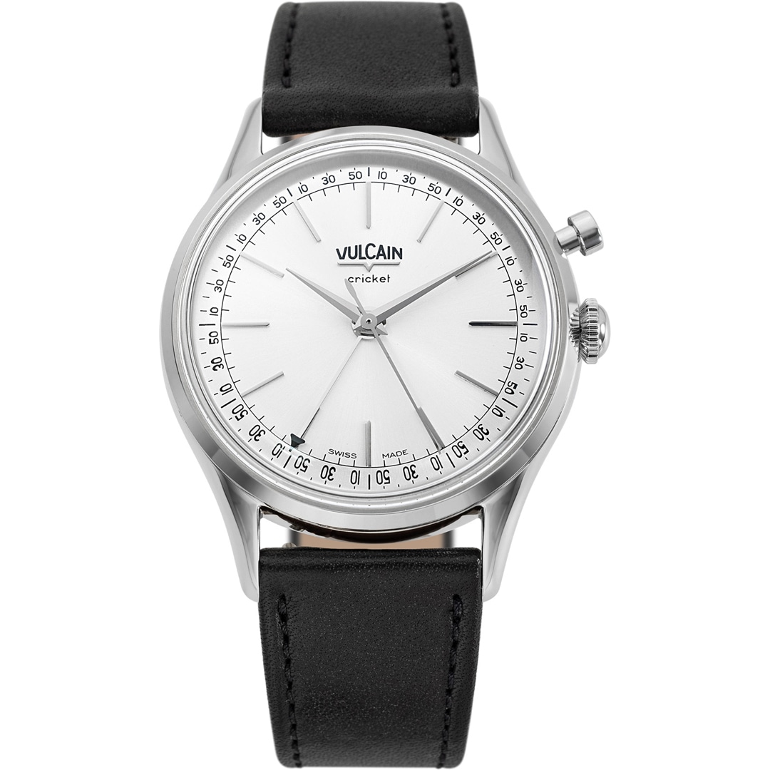 Vulcain Cricket President 39mm Silver Sapphire Caseback