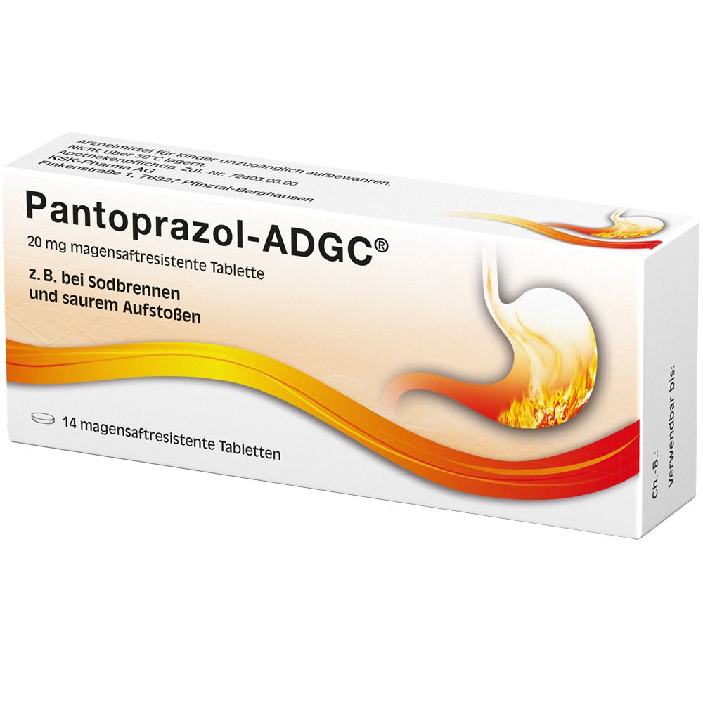 Pantoprazol-ADGC® gegen Reflux Symptome wie Sodbrennen und saures Aufstoßen