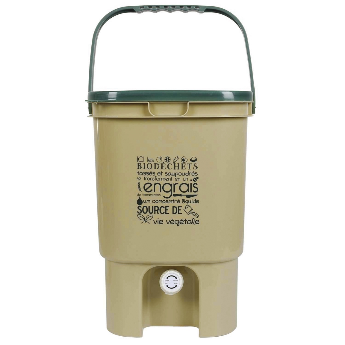 Composteur de cuisine avec robinet