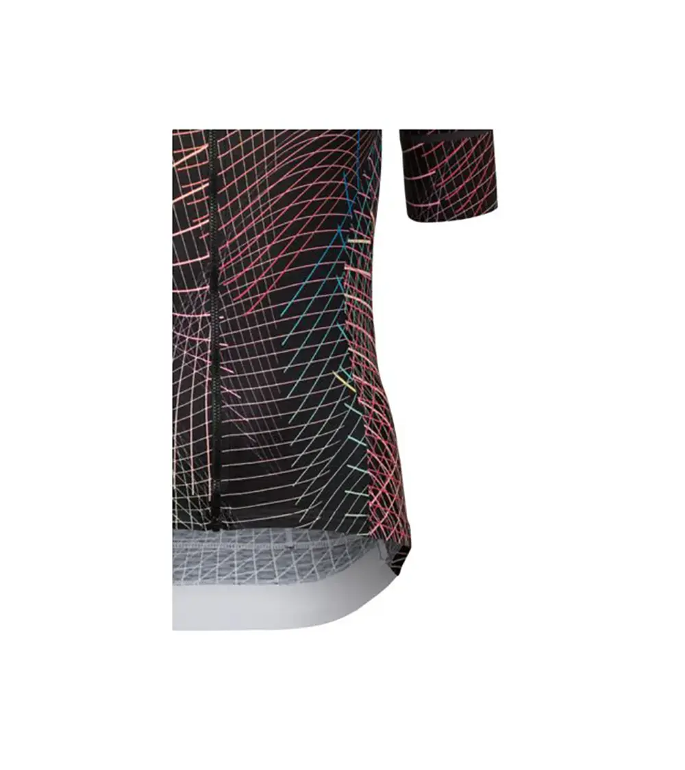 AGU Nocturnal Lines Performance Fietsshirt Korte Mouwen Zwart/Multi Dames