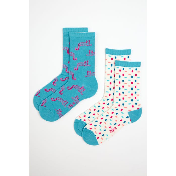 inSua-2-pack sokken luipaard - Insua