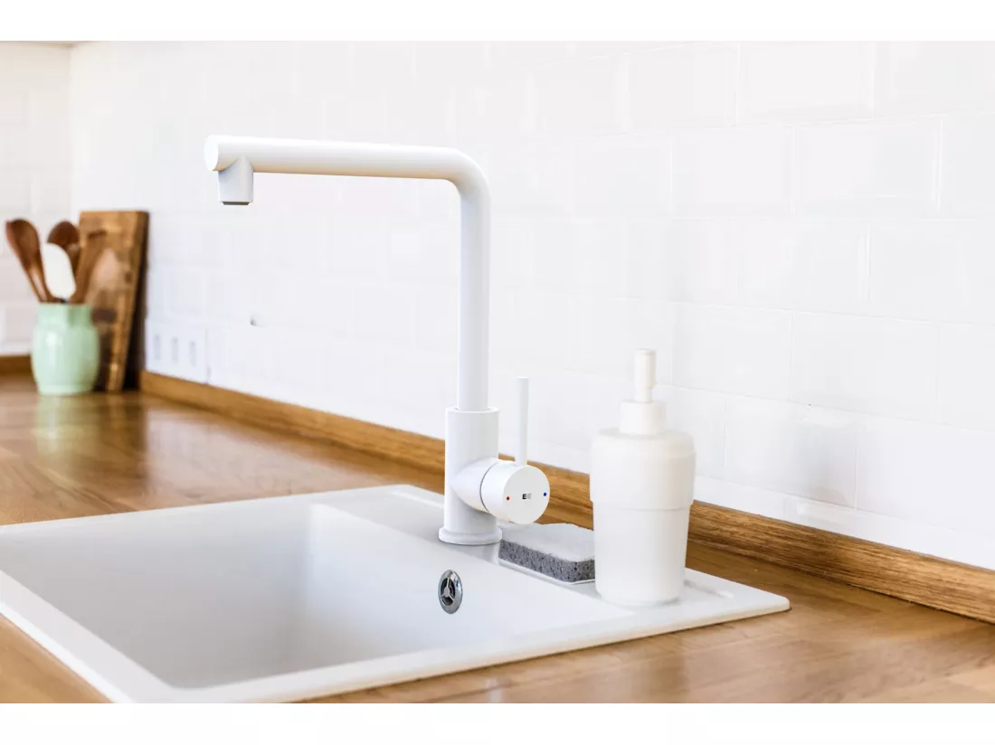 Pure II mitigeur évier blanc - Essebagno