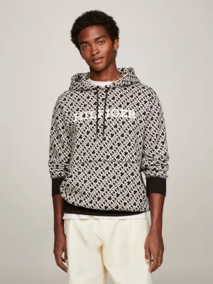 Moletom com capuz Flex Fleece com estampa de monograma TH