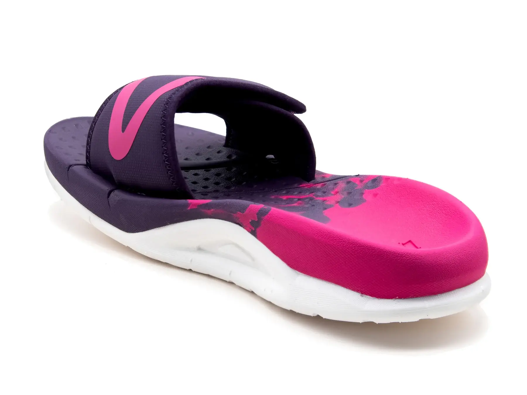 VELOUS Hoya Verstelbare Slide Slippers Paars/Roze/Wit