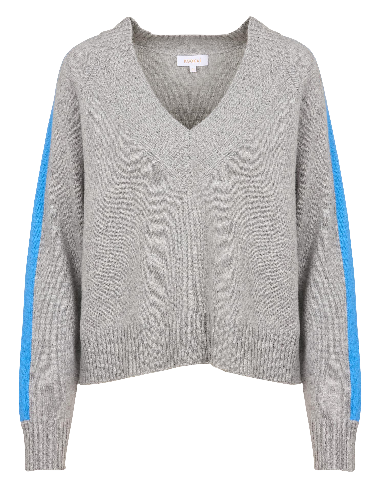 ASTRID - Pull droit en laine mélangée | Gris