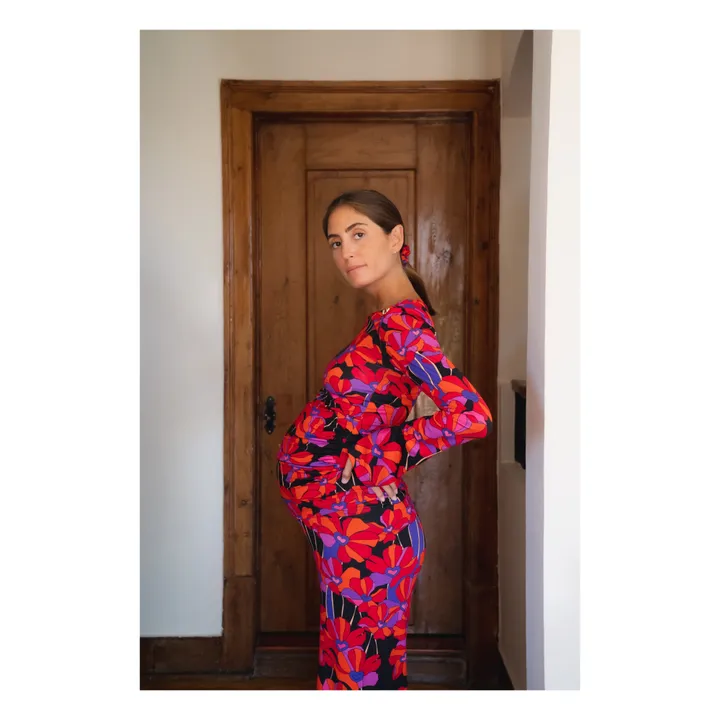 Paloma Collection Top de Grossesse Mona Flower | Rouge