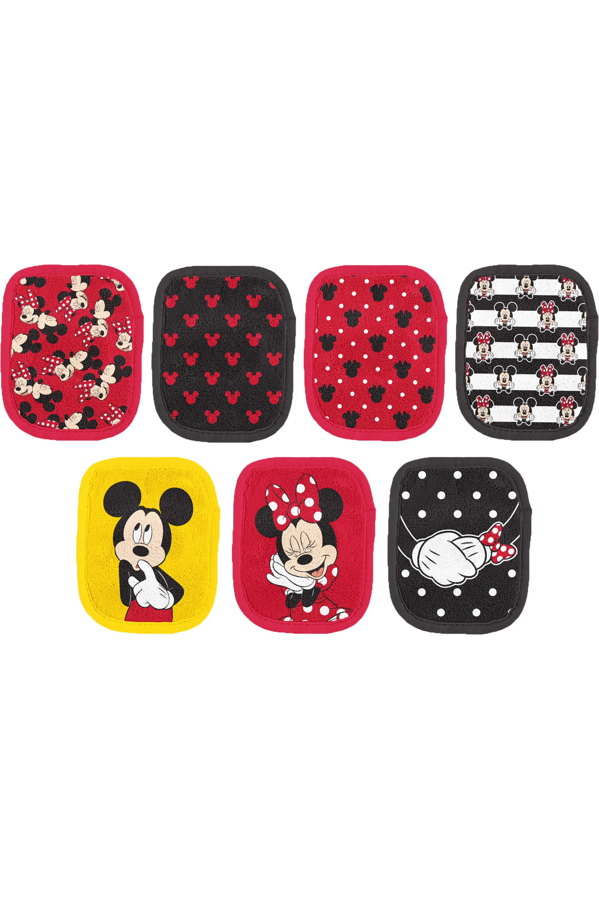 Makeup Eraser Kit de 7 serviettes démaquillantes réutilisables Mickey et Minnie