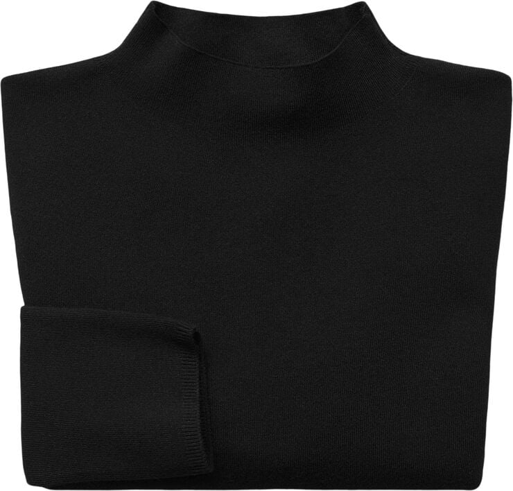MANGO High collar sweater Black