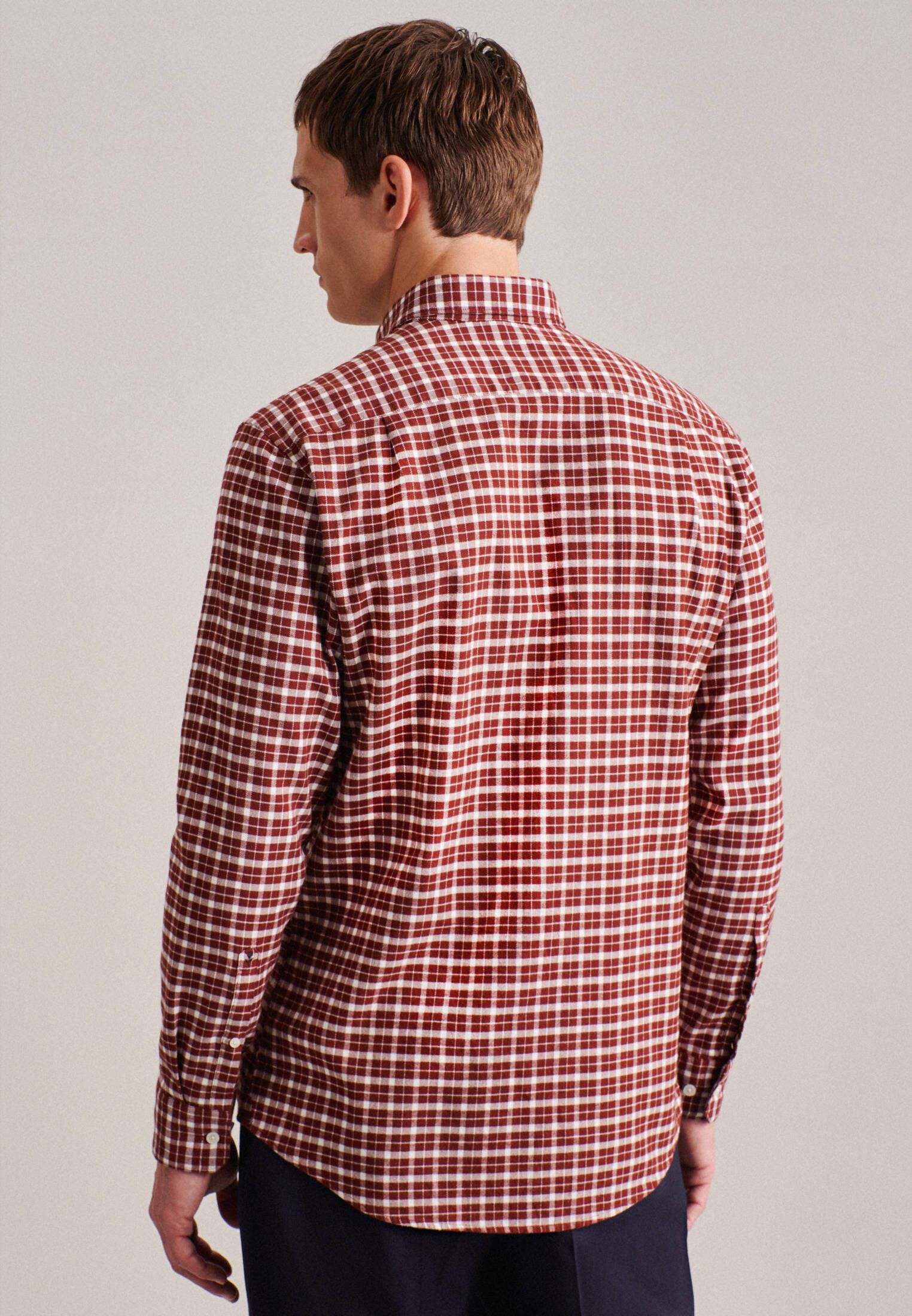 Seidensticker| Herren Casual Hemd Schwarze Rose