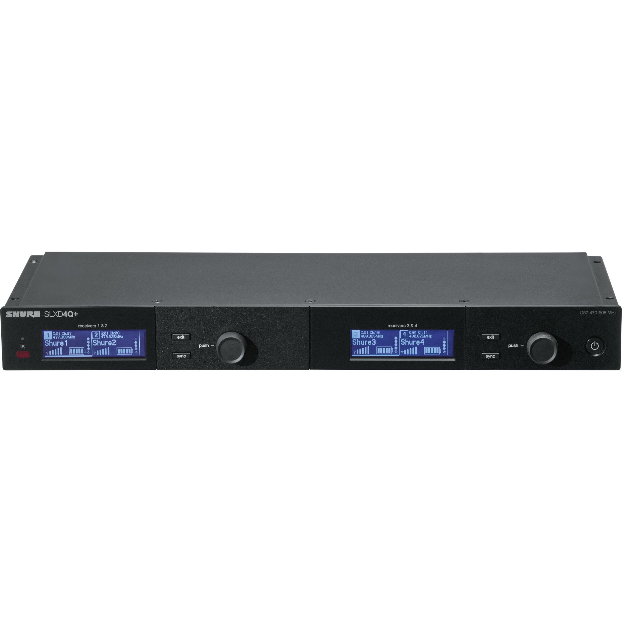 Shure SLXD4Q+ G65 vierkanaals ontvanger