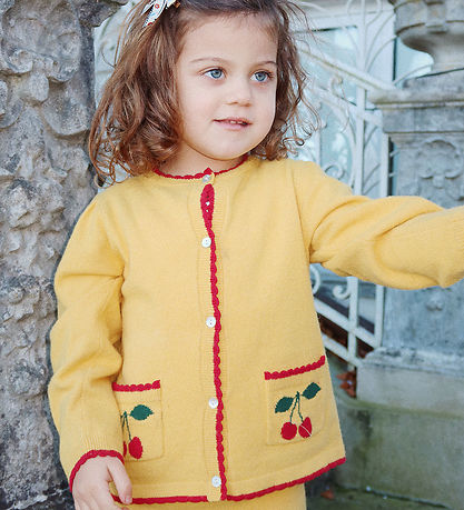 Konges Sløjd Cardigan - Bomuld/Uld - Alexa - Yolk Yellow