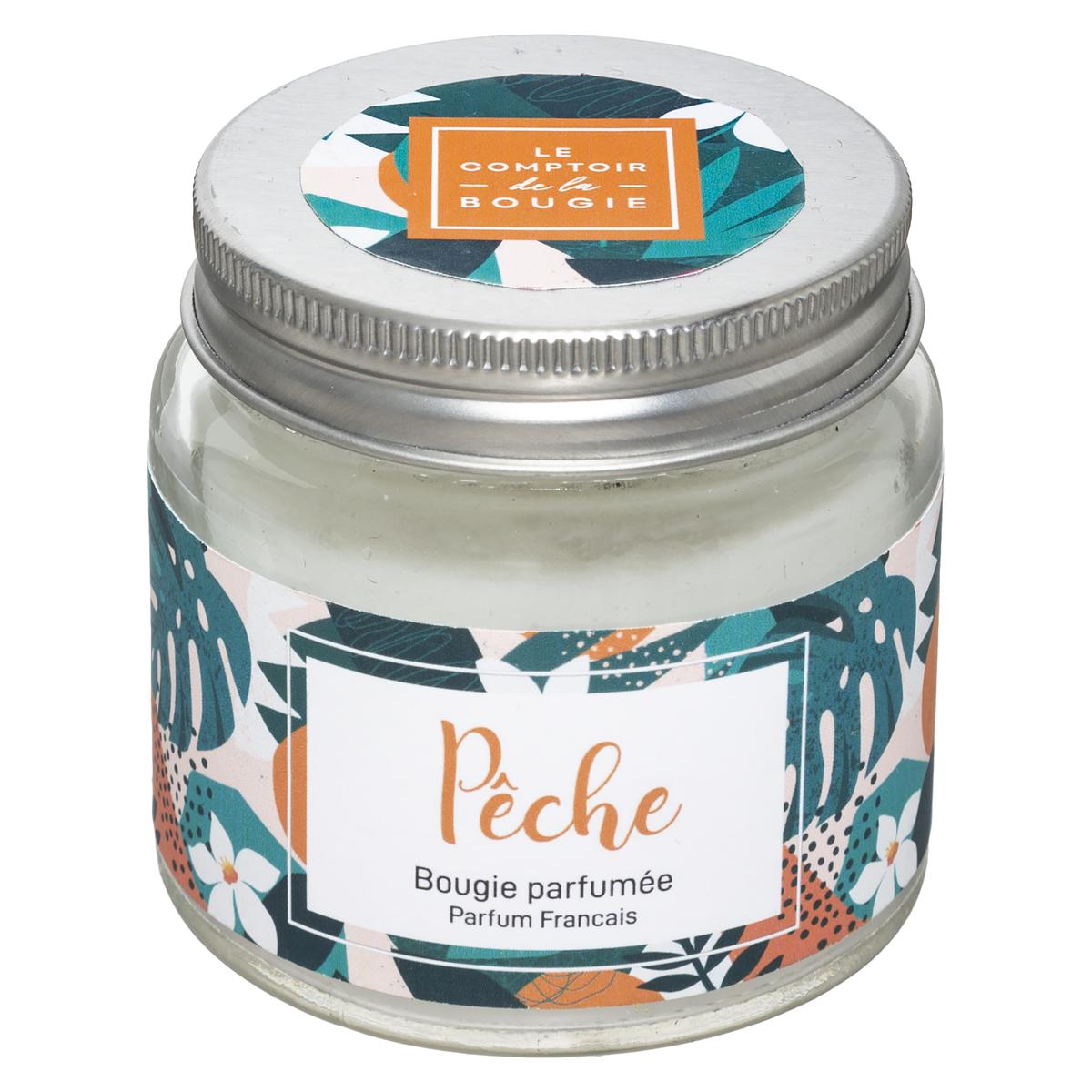 BOUGIE PARFUMEE MONI POT VERRE PECHE 65G