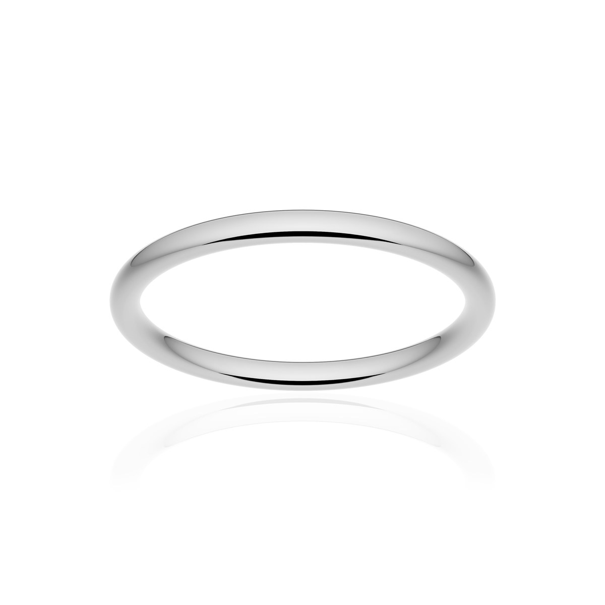 Alliance or 750 blanc poli ruban confort 2mm