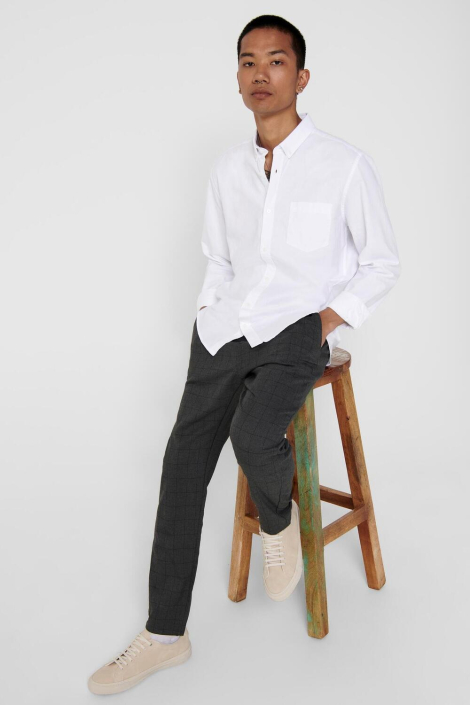 Only & Sons witte heren overhemd