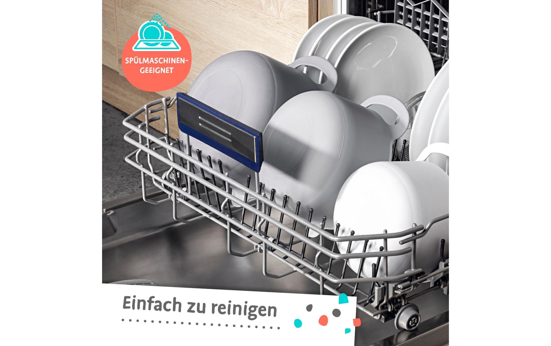 Schüssel 4-teilig, , 1 Stück, Grau/Schwarz/WeissSchüssel-Set
