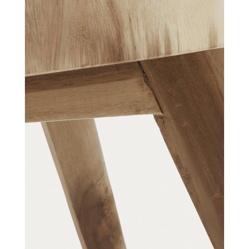 Table base Wellcres - bois de mungur massif Ø 65 cm