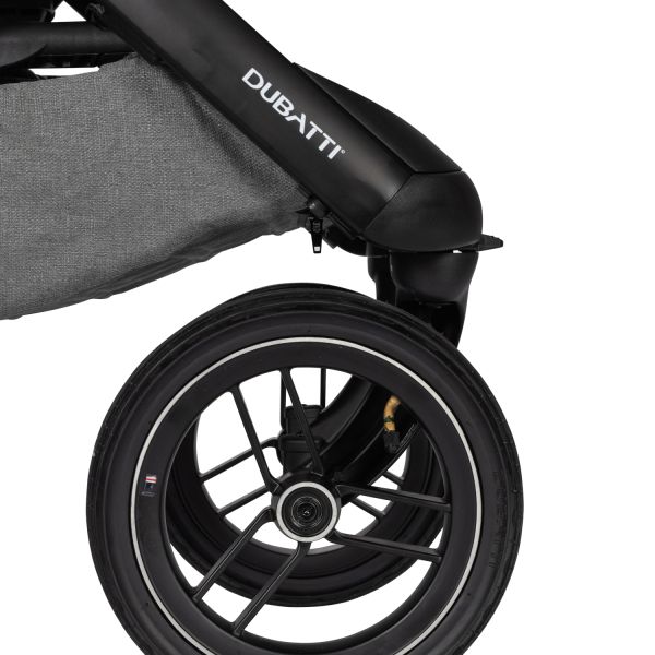 Dubatti One E5 Kinderwagen 2-in-1 Frame Black\/Cognac