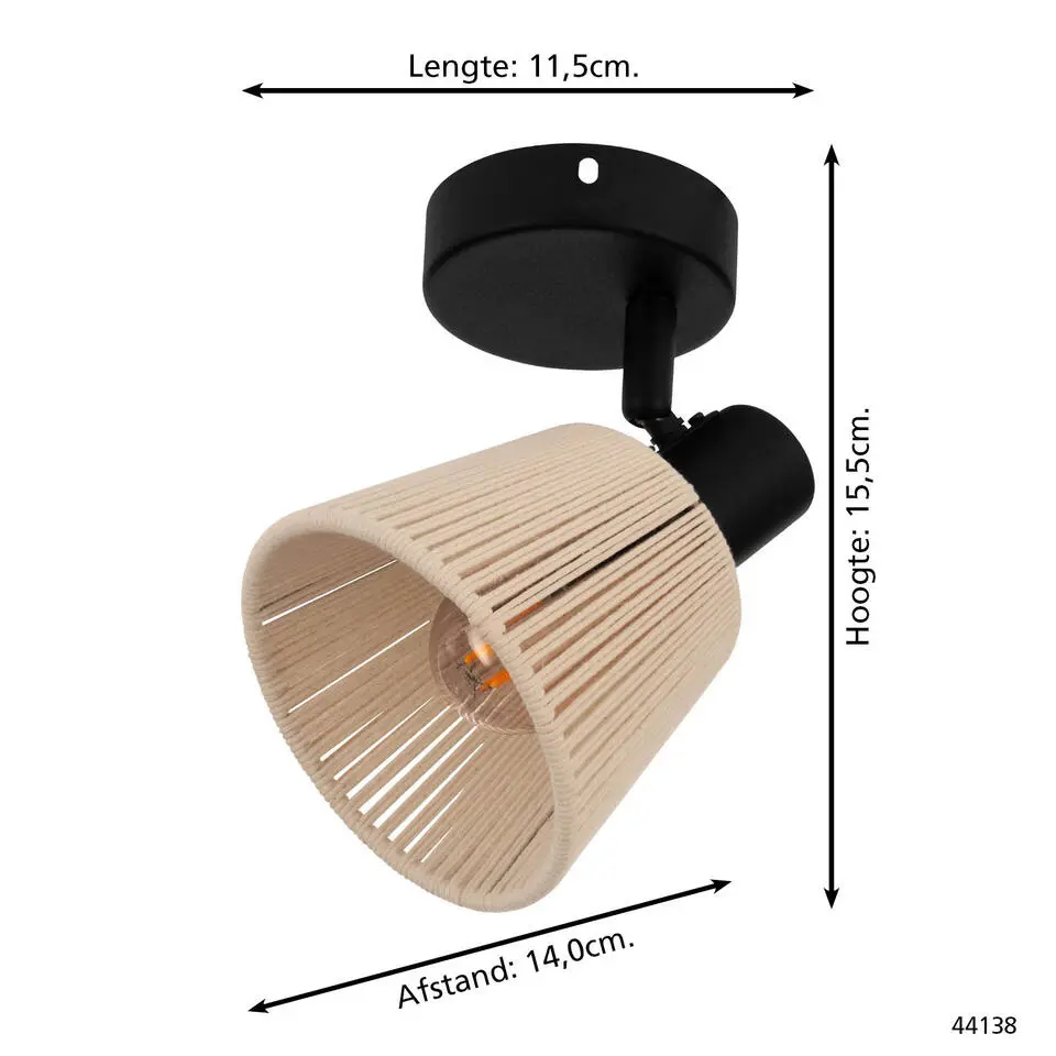 EGLO Seagard Spot - E14 - 11.5 cm - Crème - Kantelbaar