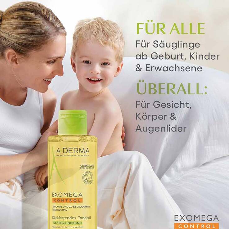A-Derma Exomega Control Duschöl rückfettend, 200 ml