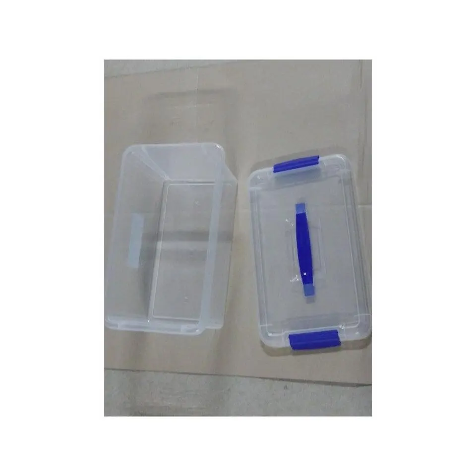 Plastic Forte Opslagbak - met deksel - 10 liter - transparant