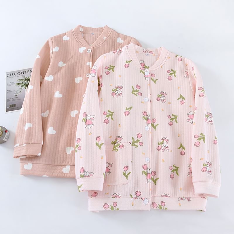 Dogini - Pyjamashirt met patroon