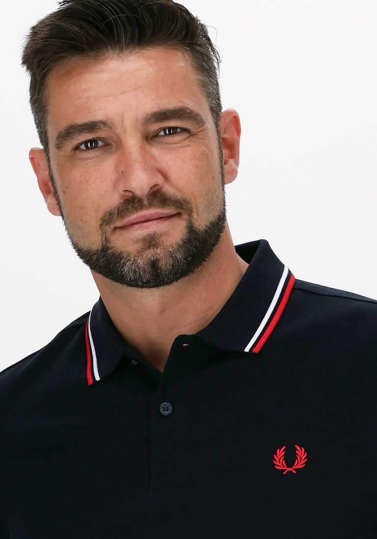 FRED PERRY donkerblauwe fred perry polo twin tipped fred perry shirt