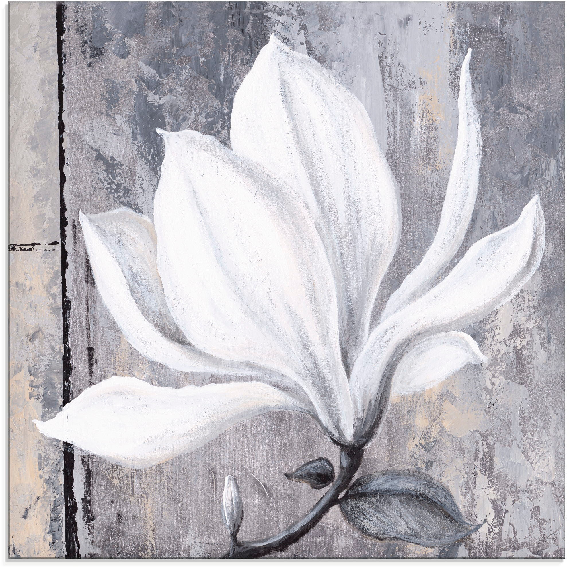 Artland Glasbild »Klassische Magnolie« Blumen 1 Stk. tlg. in verschiedenen Grössen