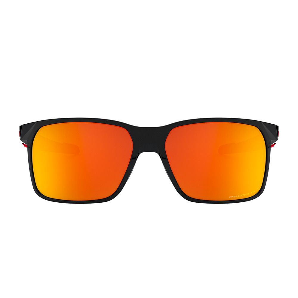 Oakley PORTAL X - Lunettes de soleil polarisés polished black/prizm ruby