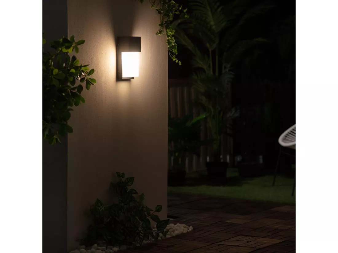 Applique Murale Extérieure Aluminium Etnea Noir
