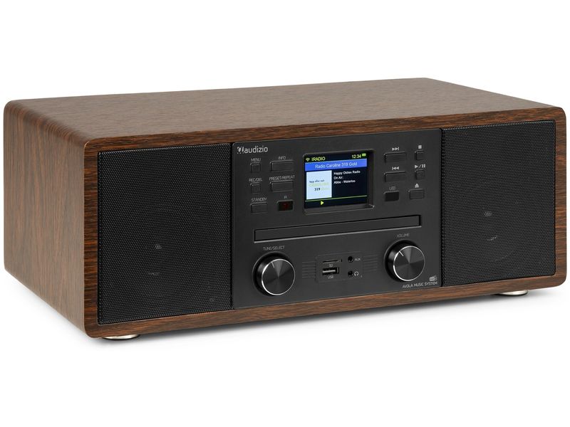 Audizio DAB  Radio Avola Braun DAB  Radio mit CD Spieler, Internet Radio und Bluetooth