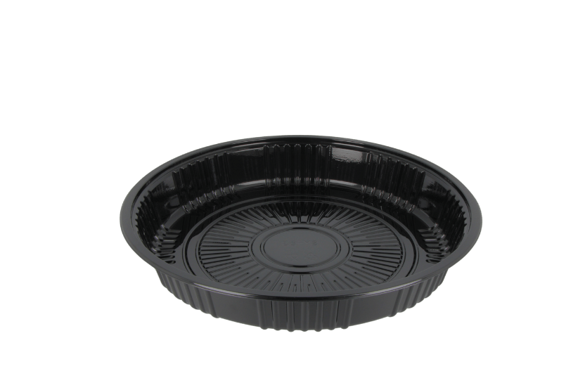 Sushi tray SY-53 + deksel rond Ø280mm Zwart