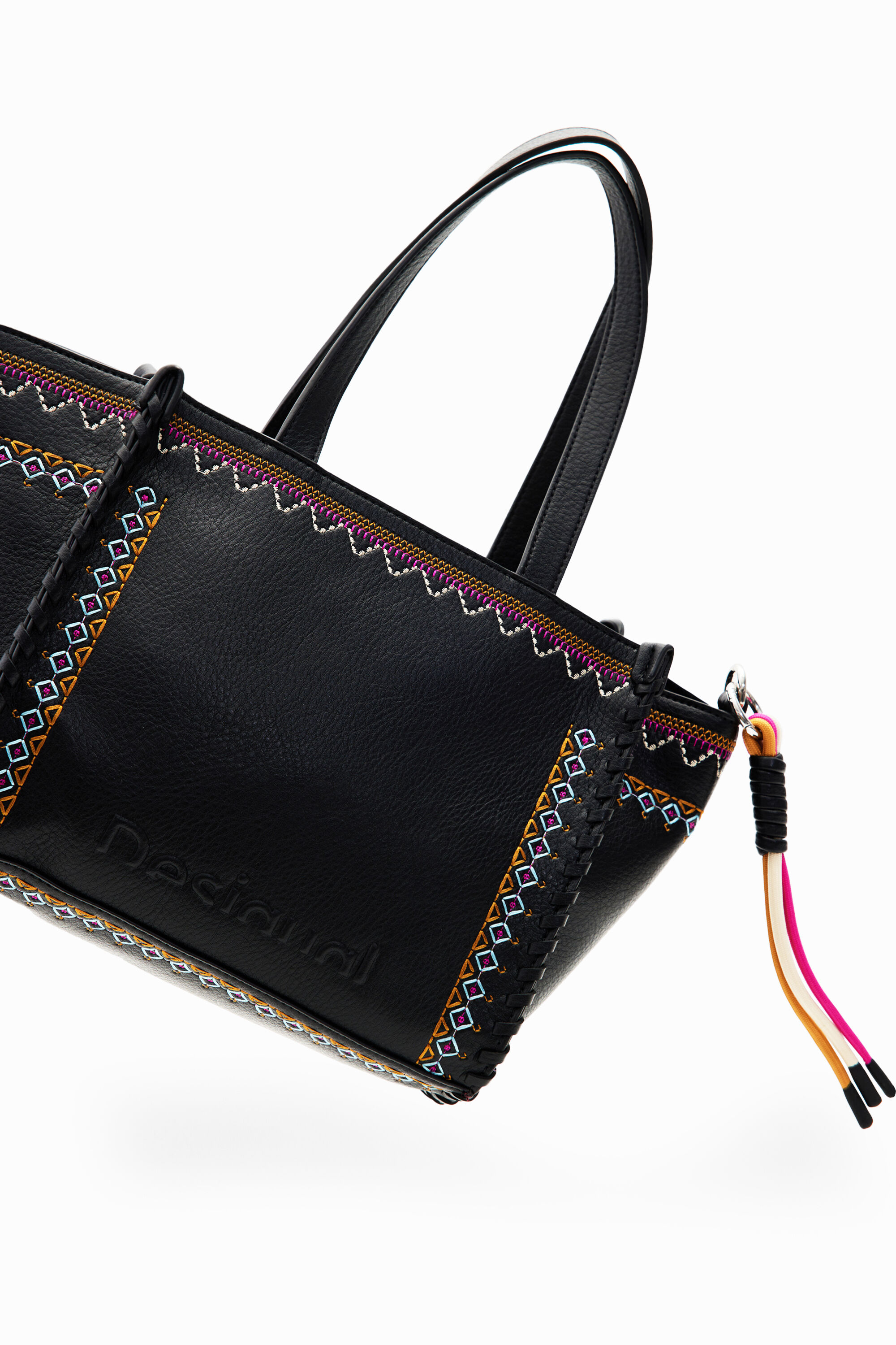 Bolsa média bordada