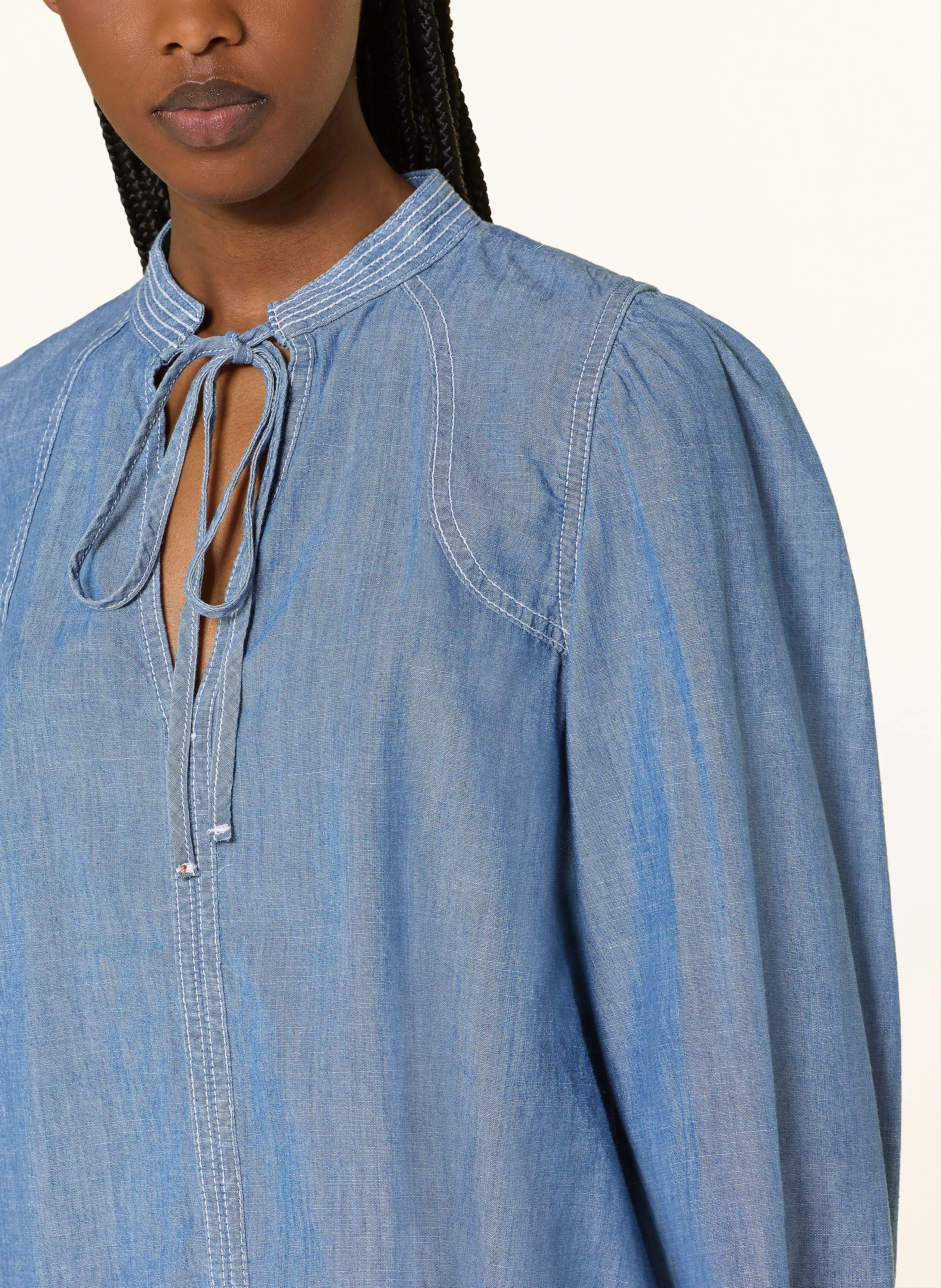ba&sh Blusenshirt KUKA in Jeansoptik