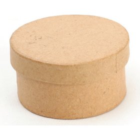 Boîte en carton à décorer forme ronde diamètre 7mm hauteur 3.9cm