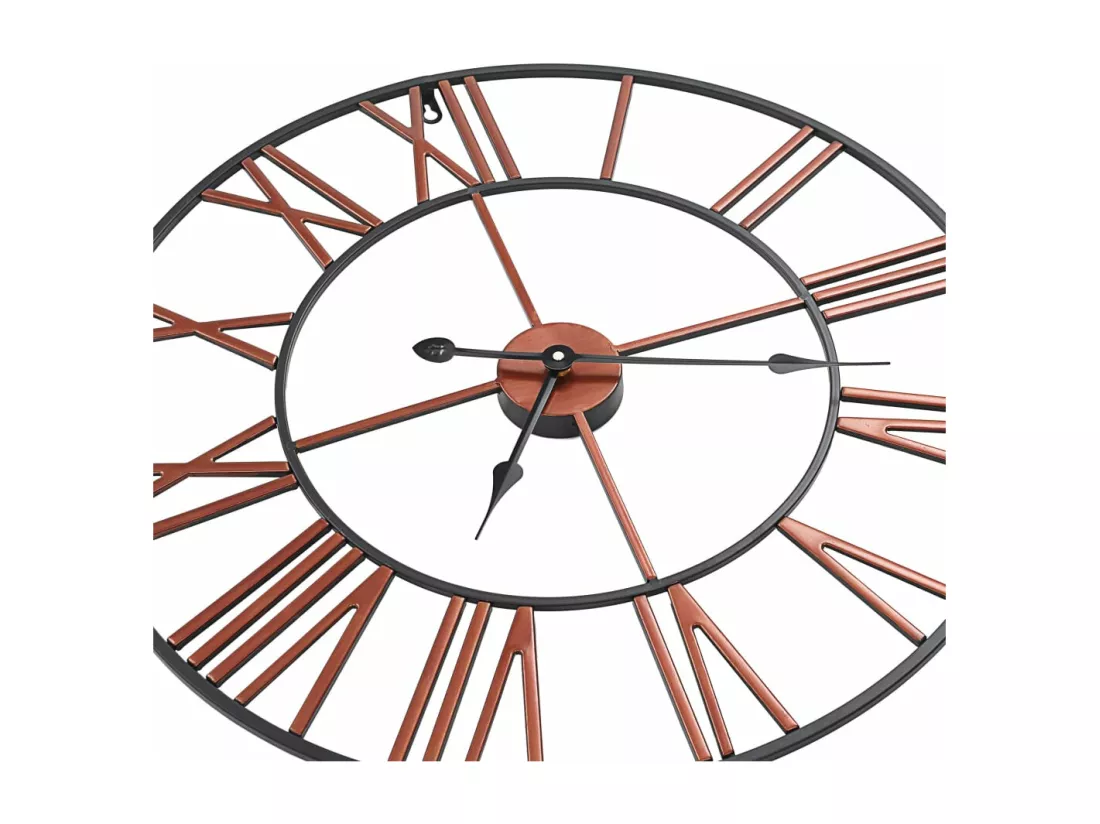 Horloge murale Métal 58 cm Rouge