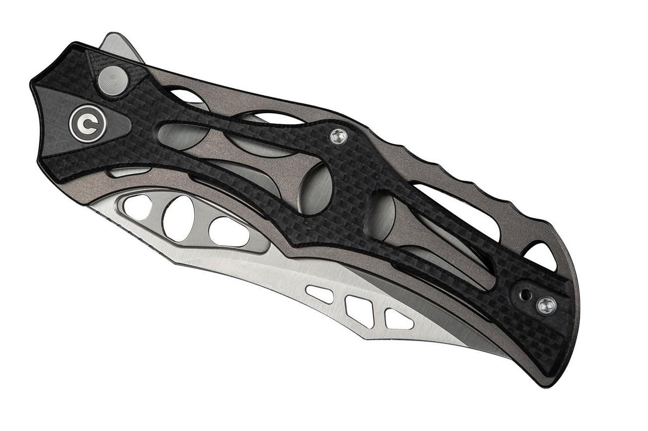 Civivi Biophase C23083C-3 Satin Nitro-V, Grey Aluminium Black Coarse G10, zakmes