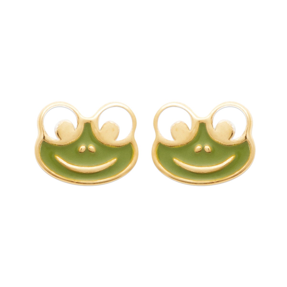 Boucles d'oreilles Brillaxis grenouilles
