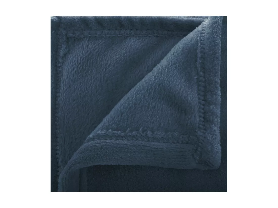 Plaid Flanelle Bleu égéen 125 x 150 cm