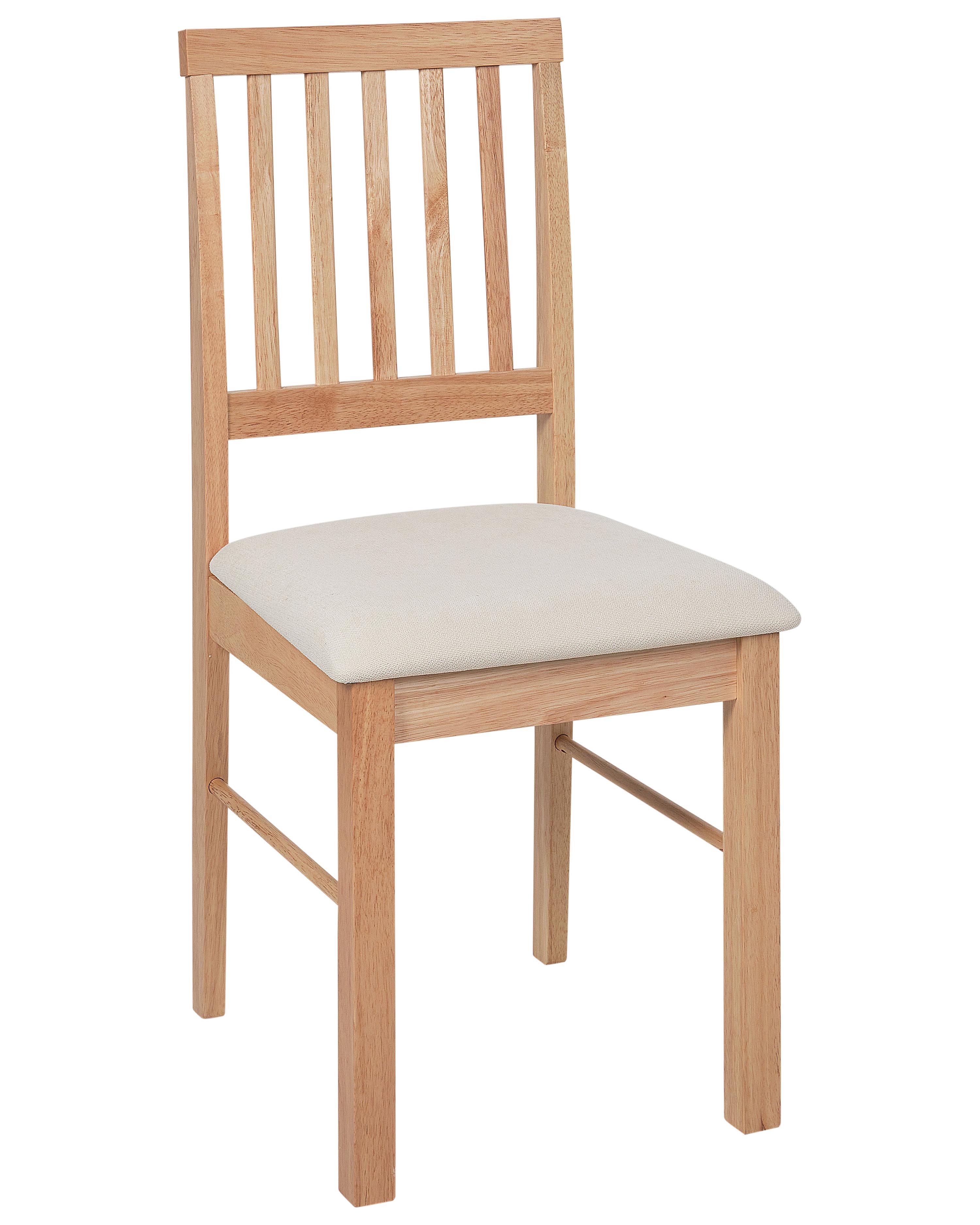 Set van 2 eetkamerstoelen ORONO Hout Lichtbruin