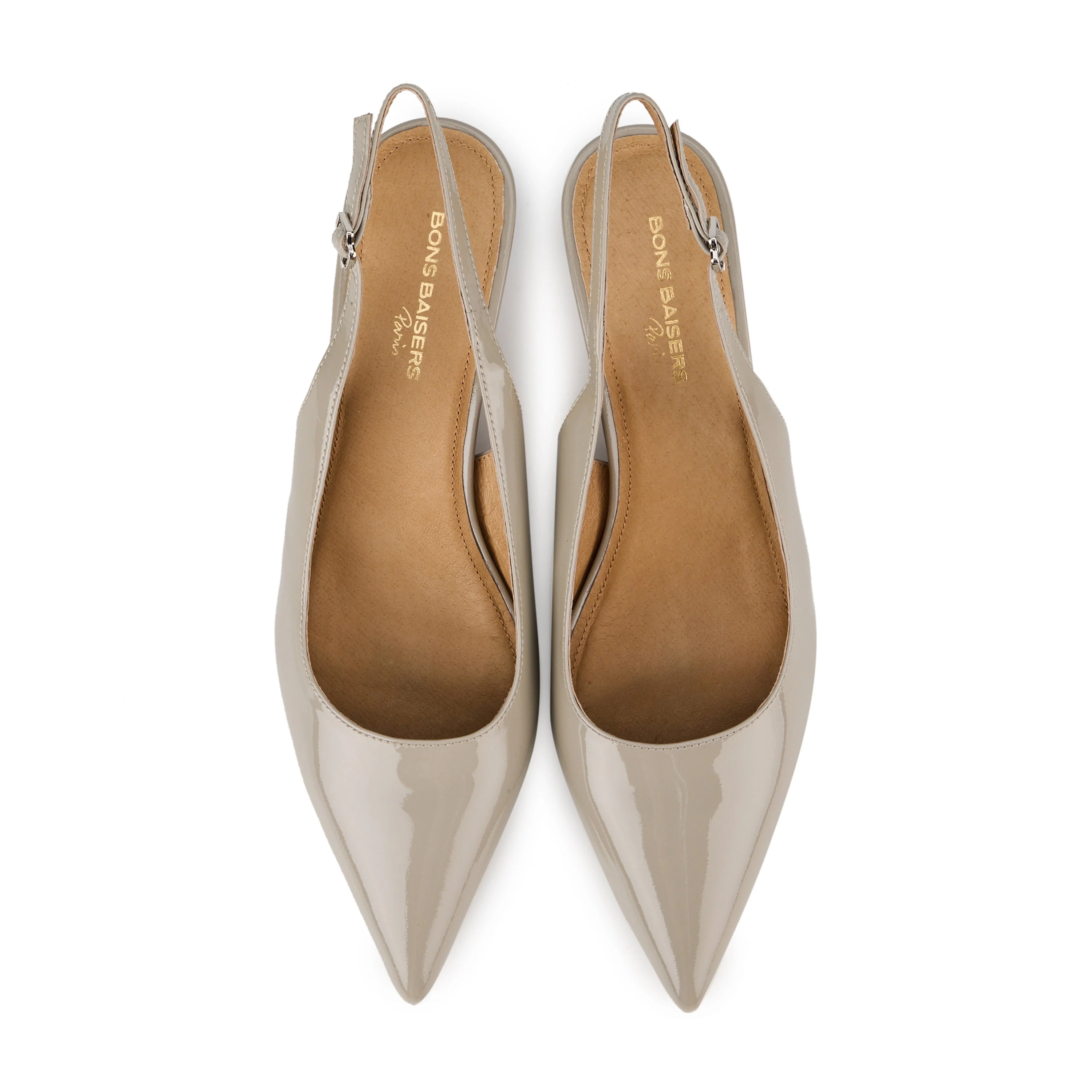 JANET CUIR BRILLANT - Escarpins en cuir | Gris