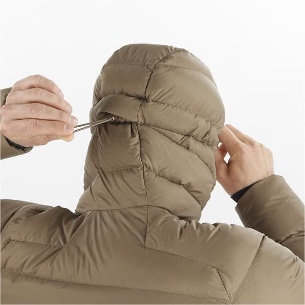 Doudoune ski SALOMON OUTLINE DOWN HOODED JKT SHITAKE