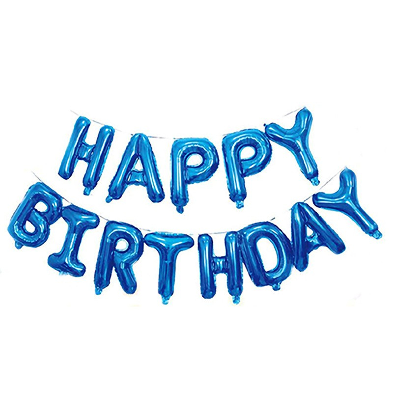 (53-tlg. Set) Party Ballons Latex- und Folienballons mit Konfetti   Ballon Girlande - Blau