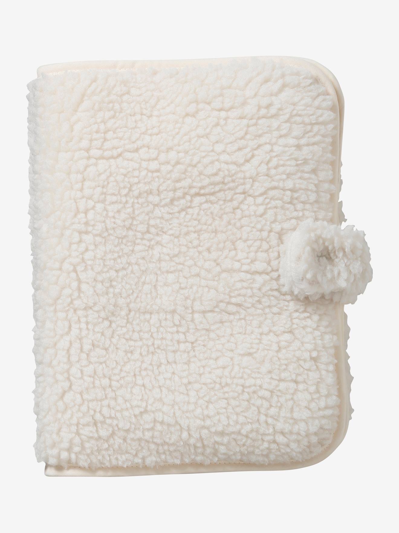 Capa Sherpa para Cartão de Saúde, Tamanho Pequeno, Lisa, Branca, em Sherpa.