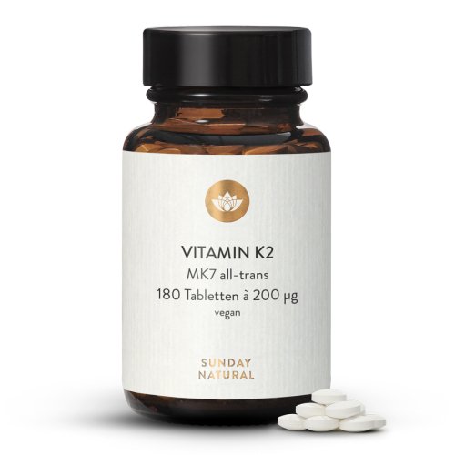 Sunday Natural Products  VITAMIN K2 TABLETTEN200µgMK7all-trans HOCHDOSIERT & VEGAN