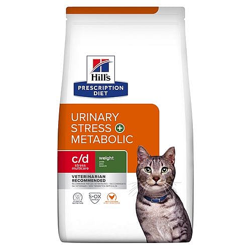 Hill's Prescription Diet CD Urinary Stress + Metabolic Urinary + Weight Care Kattenvoer Kip