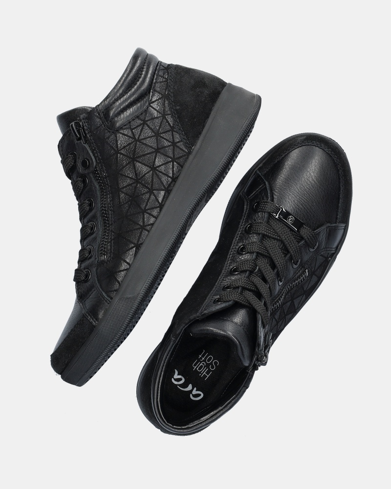 Ara Rome Hoge sneakers  - zwart