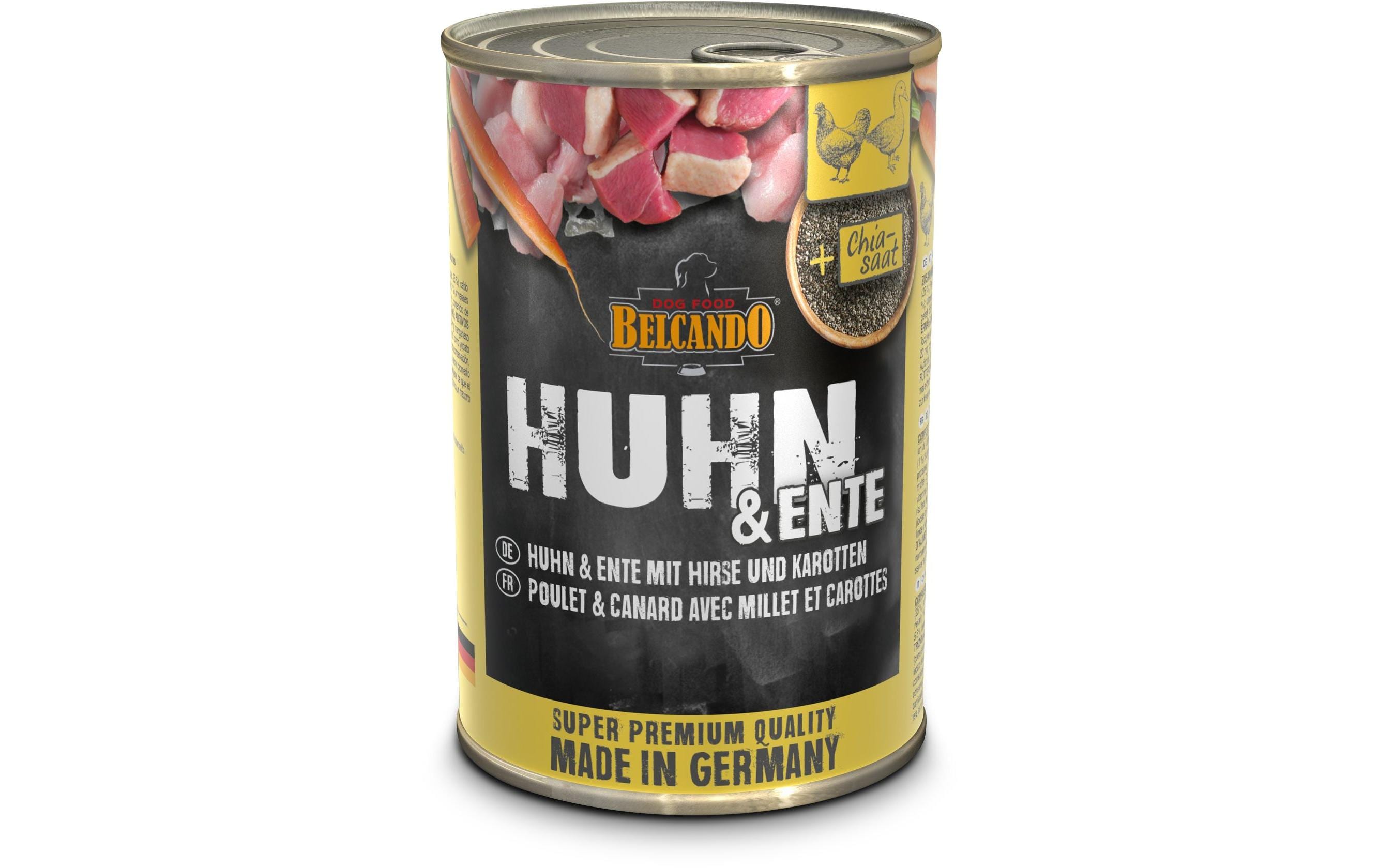 Nassfutter Huhn & Ente, 400gAlleinfuttermittel für Hunde