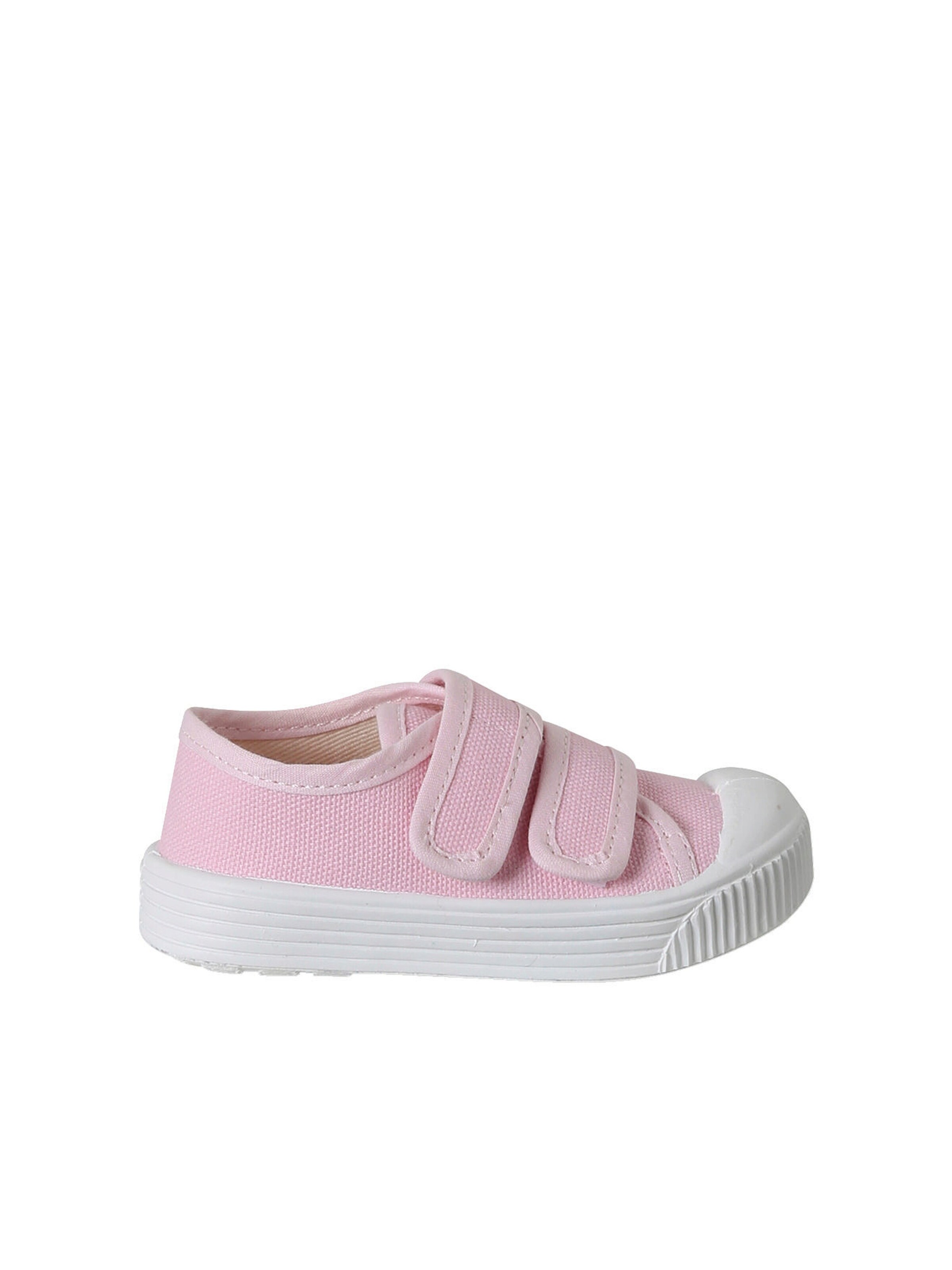 Vertbaudet Baby Stoffschuhe mit Klettriemchen rosa